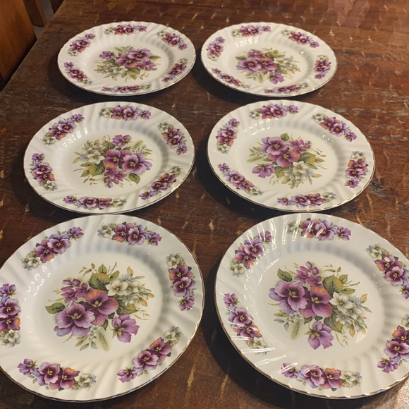Set of 6-Allyn Nelson collection salad plates - Picture 2 of 3